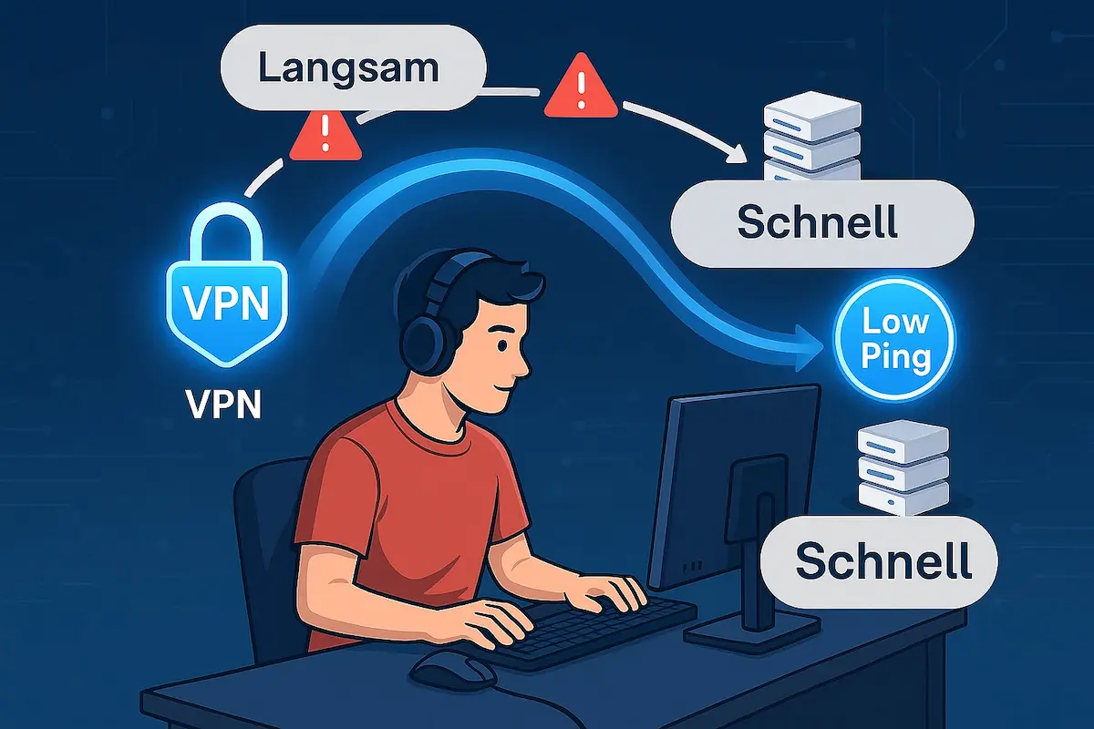 Was macht ein VPN mit meiner Verbindung beim Spielen