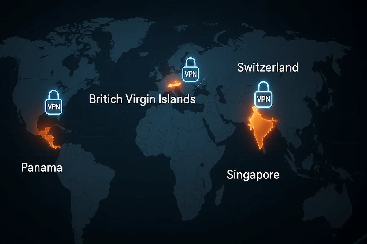 Wo sind VPN-Unternehmen registriert